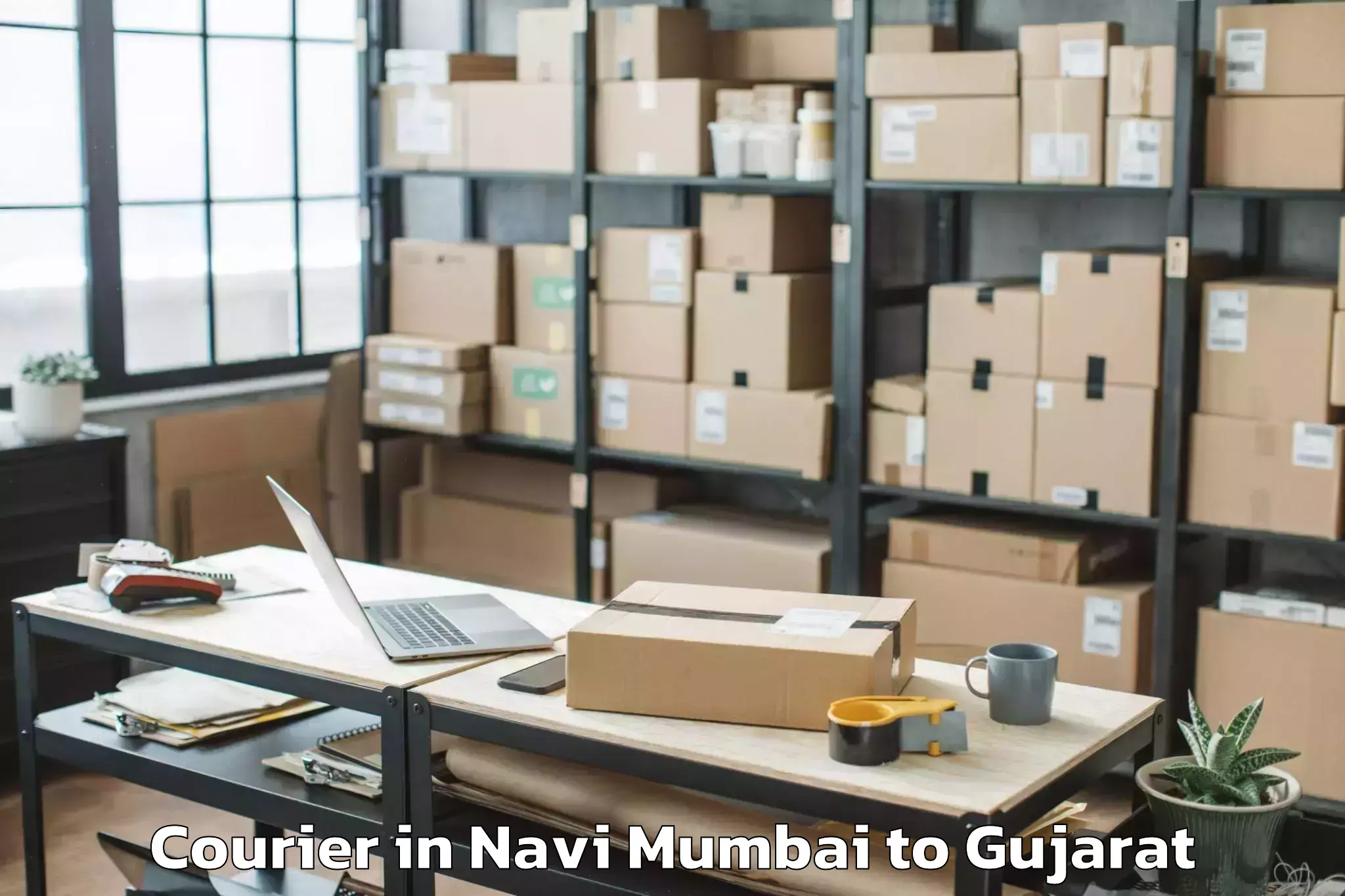 Book Navi Mumbai to Sarangpur Courier Online